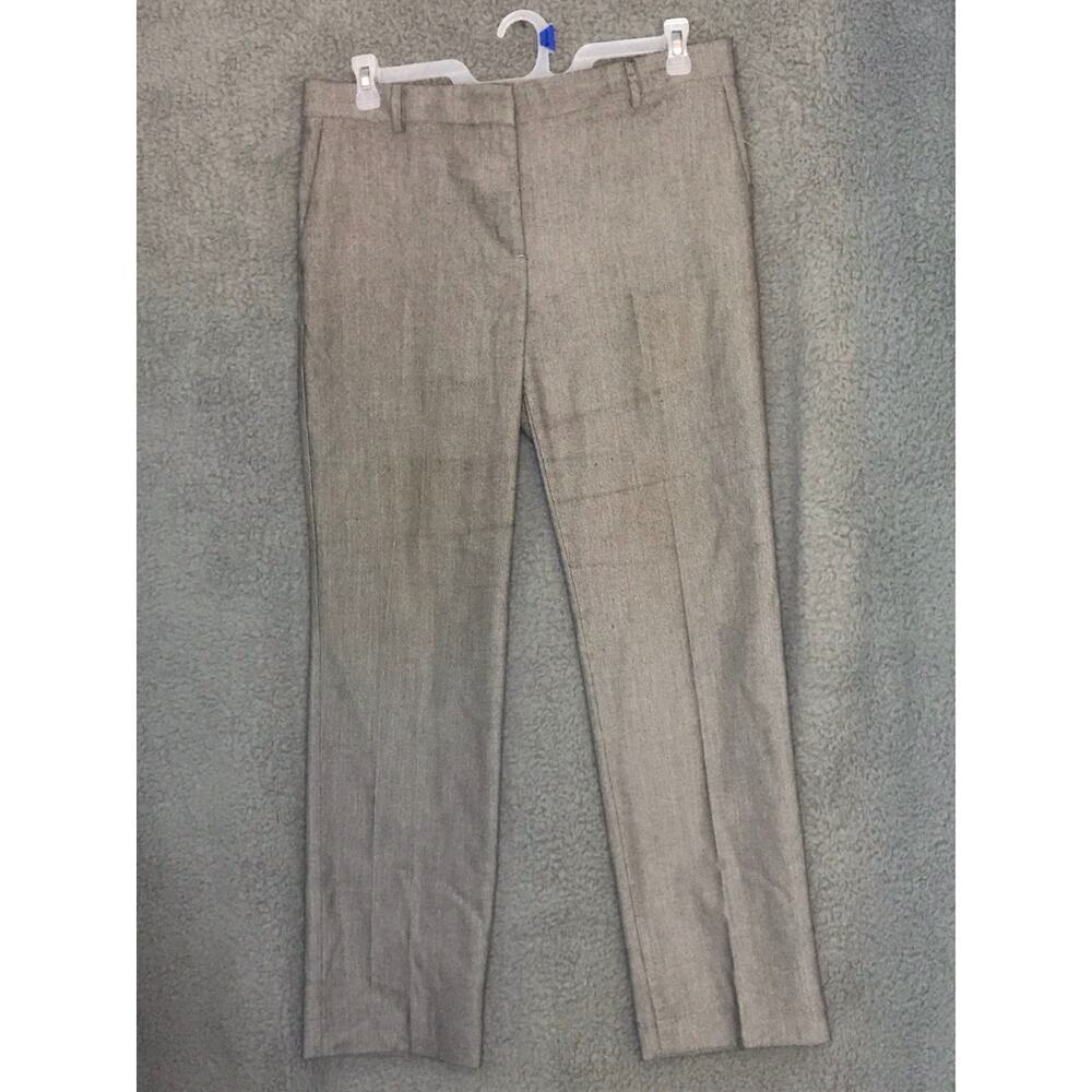 Ann Taylor Brown Checked Margo Pants Sz 6